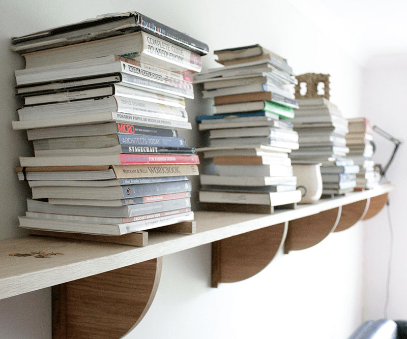 hardwood bookshelf